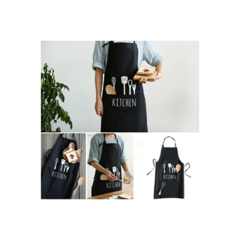 Generic Printed Cooking Apron Black/White 27x22x2centimeter