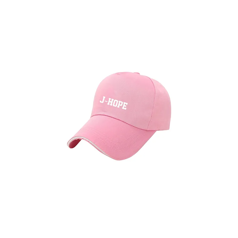 BTS Printed Baseball Cap Pink