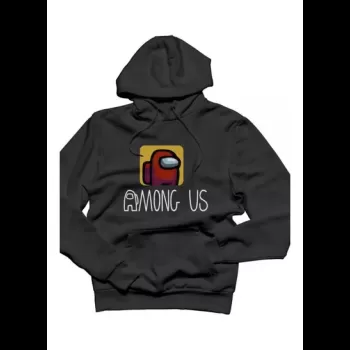 Generic Printed Hoodie Black