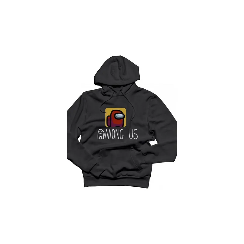 Generic Printed Hoodie Black
