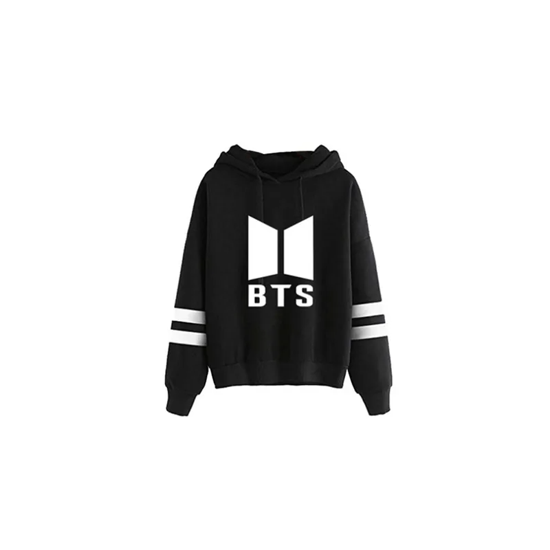 Printed Hoodie, Black/White