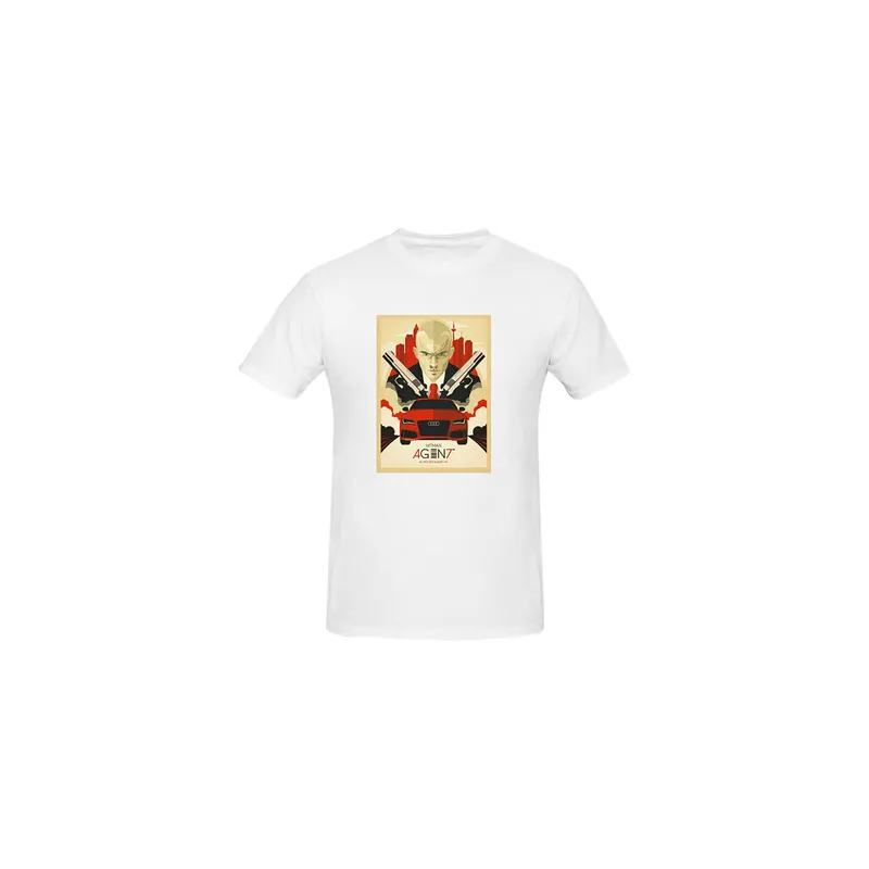 Generic Printed Short Sleeves T-shirt White