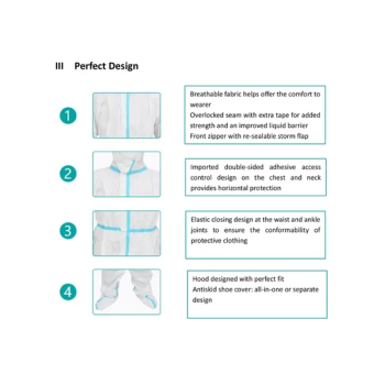 Generic Protective Coverall Disposable Suit White