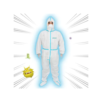 Generic Protective Coverall Disposable Suit White