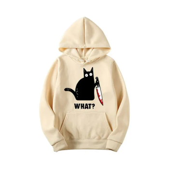 Generic Printed Thicken Hoodie Khaki