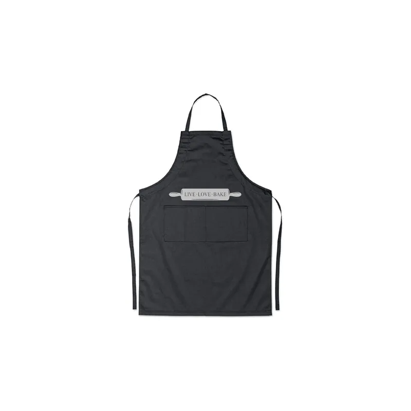 Generic Quote Printed Apron Black/White/Grey 98x69.5cm