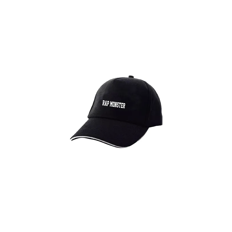 Generic Rap Monster Pattern Cap Black