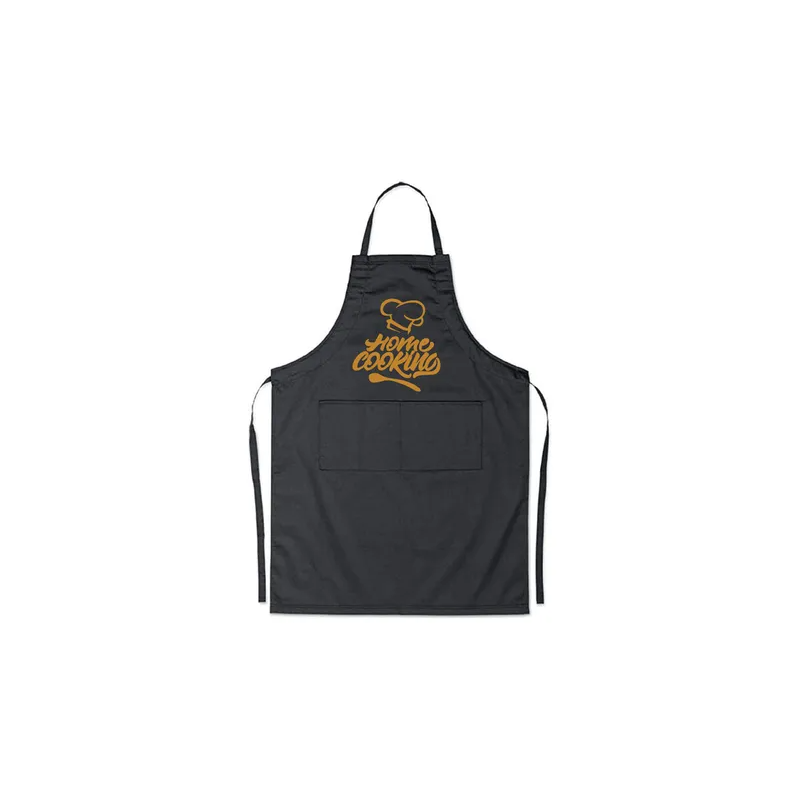 Generic Quote Printed Apron Black/White/Yellow 98x69.5cm