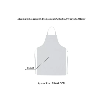 Generic Quote Printed Apron Green/White/Black 98x69.5cm