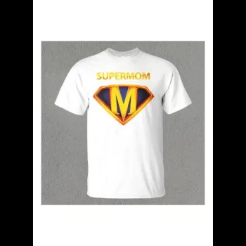 Supermom Printed White...