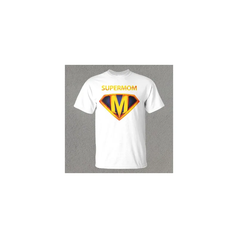 Supermom Printed White Round neck Women T-shirt