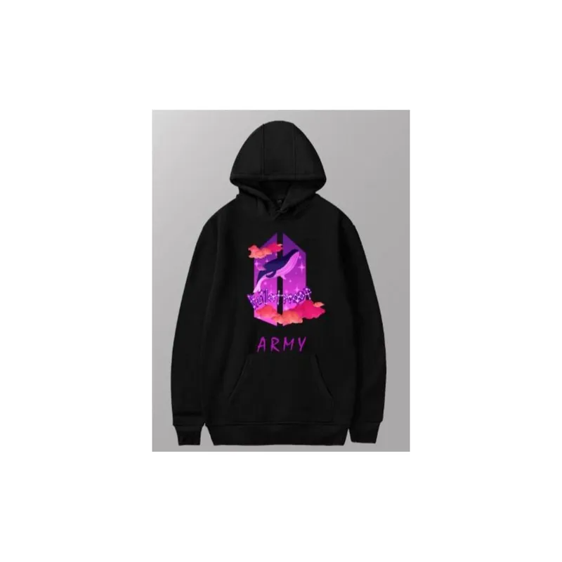 Sweater Top BTS - We Are Bulletproof The Eternal Army Logo Essential - Hoodie