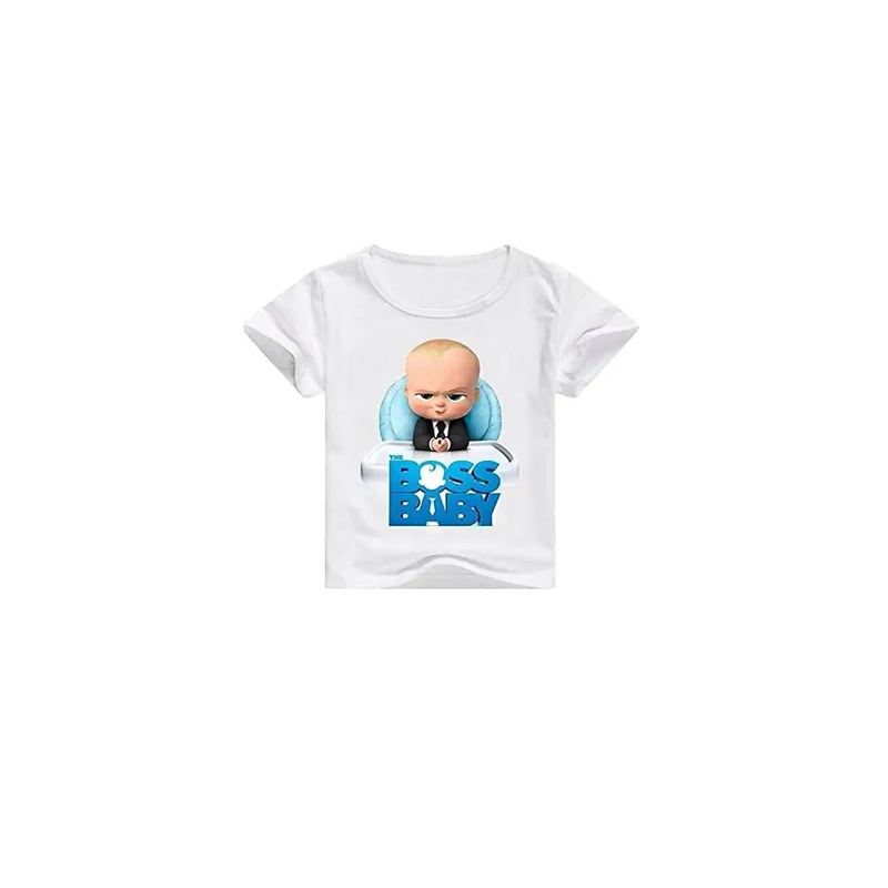 The Boss Baby Cartoon Short Sleeve White T-shirt Top