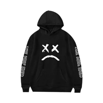 The Peep Show Printed Hoodie Black & White