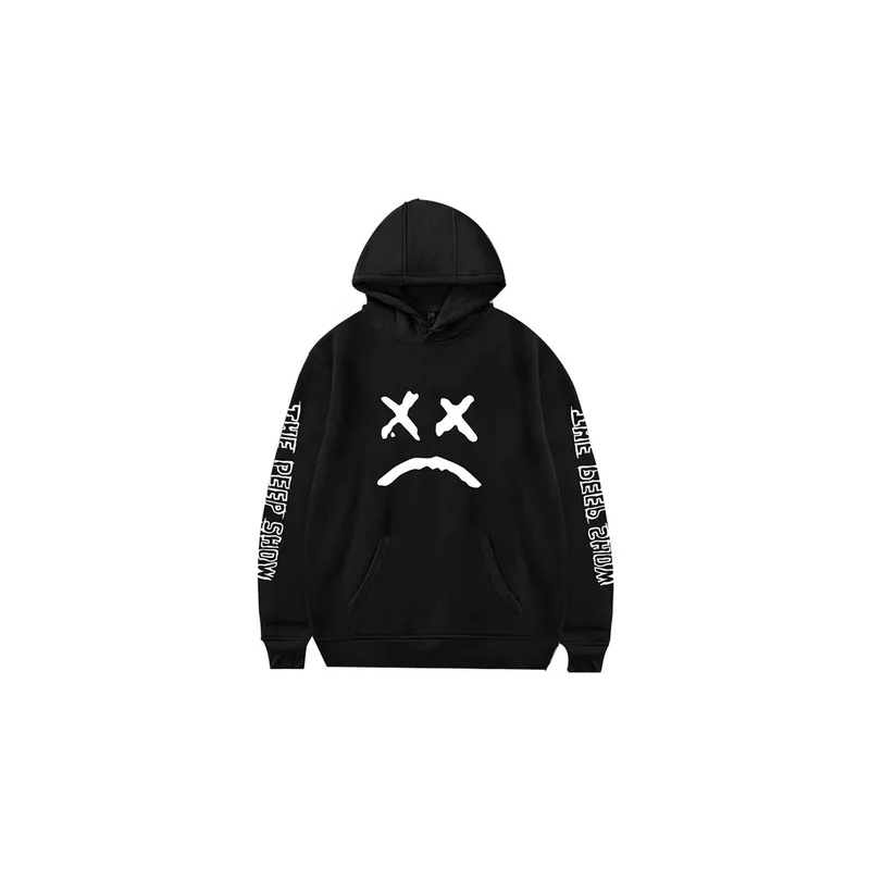 The Peep Show Printed Hoodie Black & White