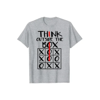 Think Outside The Box Grey T-shirt