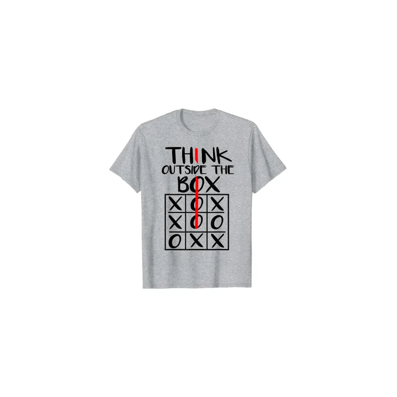 Think Outside The Box Grey T-shirt