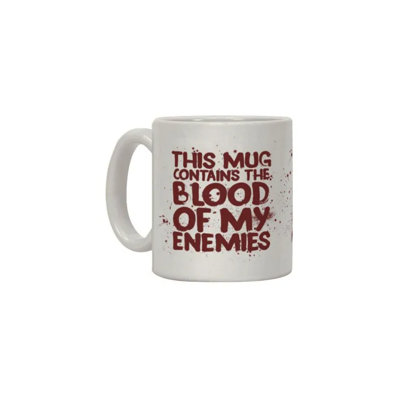This Mug Contains The Blood Of My Enemies Printed Coffee Mug White