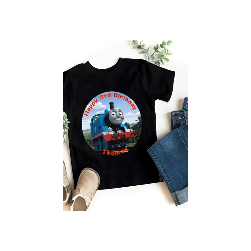 Thomas And His Friends Cotton T-Shirt, Black