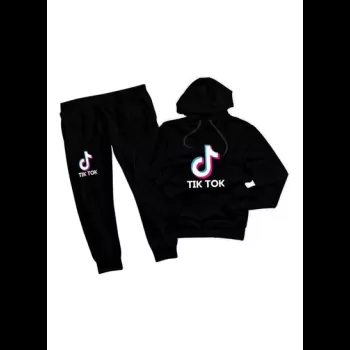 Tik Tok Print Hoodie And...