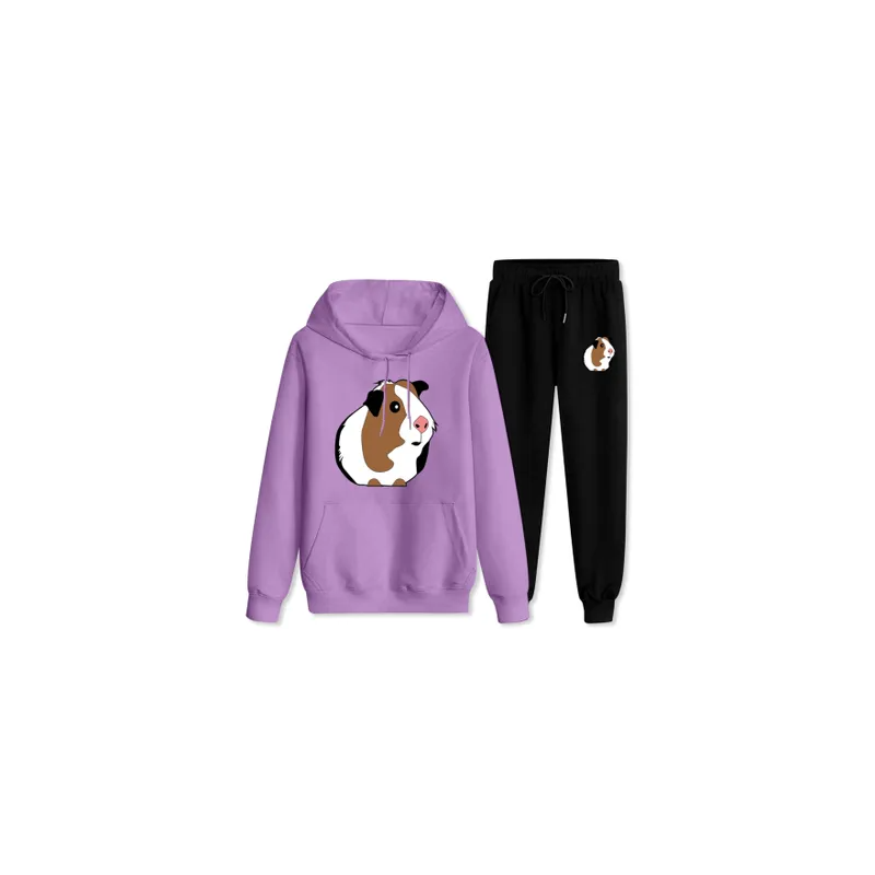 Tracksuit Sets Guinea Hoodies Sweatshirt Sweatpants Suits for Unisex Adult