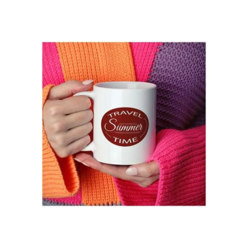 Travel Summer Time Coffee Mug, White