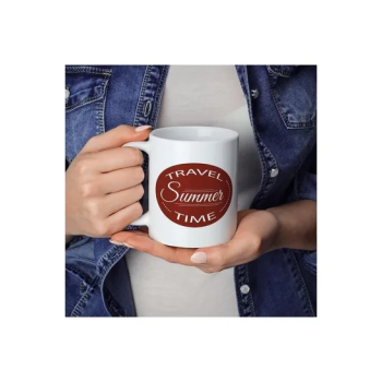 Travel Summer Time Coffee Mug, White