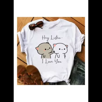 Two Cuties Cats Printed...