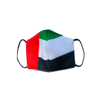 ZAP UAE Flag Printed Mask For Kids Multicolor 11x10 cm