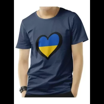 Ukraine Heart Navy Blue...