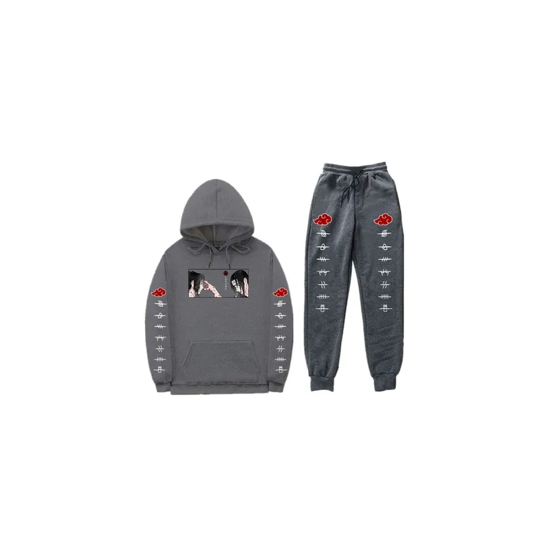 Unisex adult Naruto Sweatshirt and Pants Anime Sportswear Sets Naruto Hoodie and Sweatpants 4