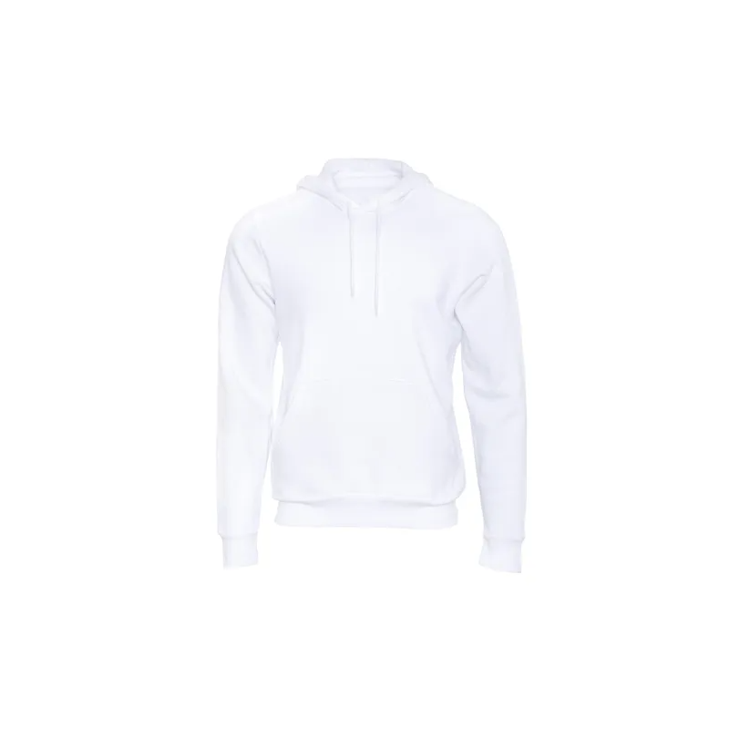 Unisex White Plain Hoodie With Pocket For Adults