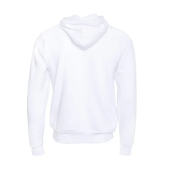 Unisex White Plain Hoodie With Pocket For Adults