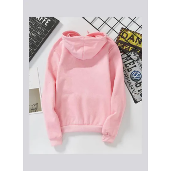 Warm Thicken Fleece Hooded Sweatshirt Multicolour