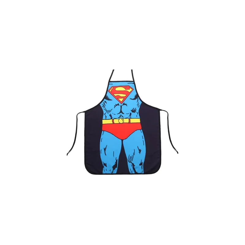 Waterproof Superman Pattern Adjustable Apron Multicolour 22 x 29inch