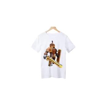 Generic Roblox Giant Sword Design Printed T-shirt for Kids and Adult White