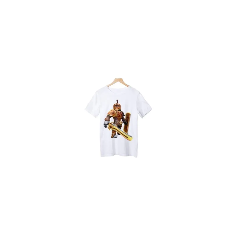 Generic Roblox Giant Sword Design Printed T-shirt for Kids and Adult White