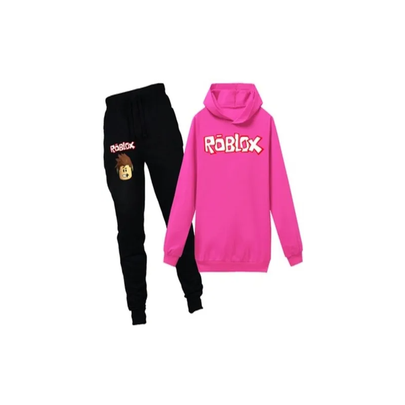 Generic Roblox Set Unisex for Kids, Black/Rose Pink