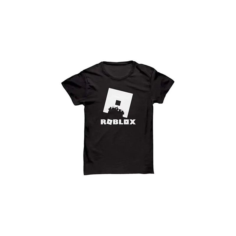 Generic Roblox Square Printed T-shirt Black