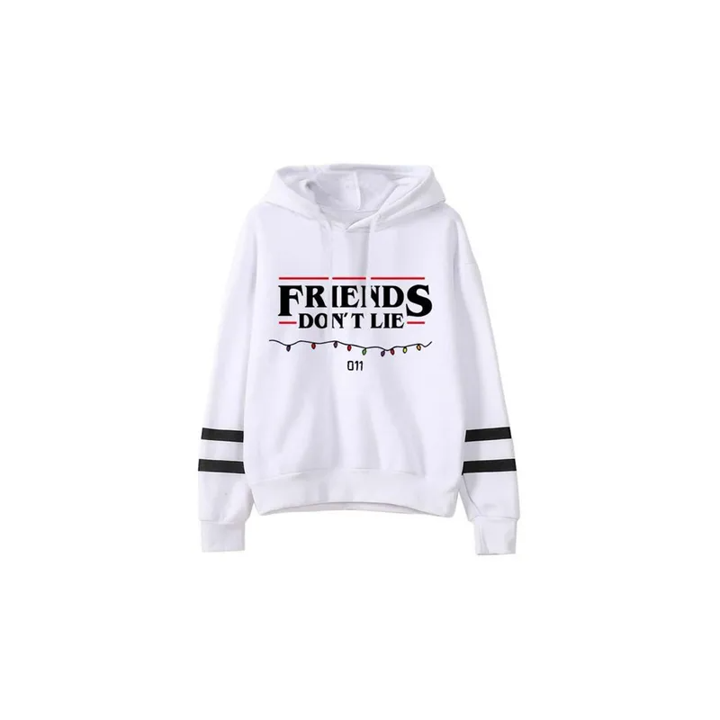 Generic Round Neck Hoodies For Unisex White