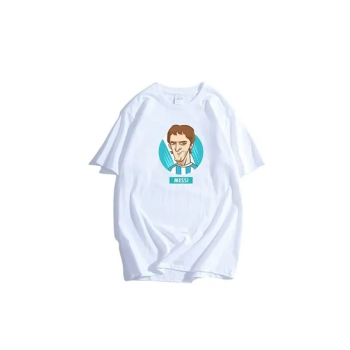 Generic Round Neck Messi Printed T-Shirt XXL