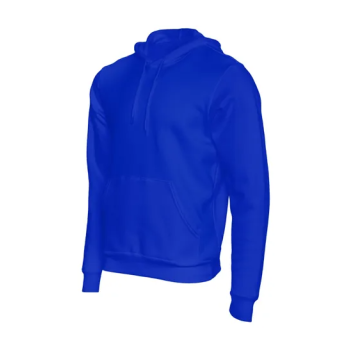 Generic Royal Blue Hoodie Plain With Pocket, Unisex for Adults