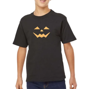 Generic Scary Face Printed T-shirt for Kids and Adults Black