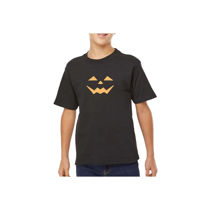 Generic Scary Face Printed T-shirt for Kids and Adults Black