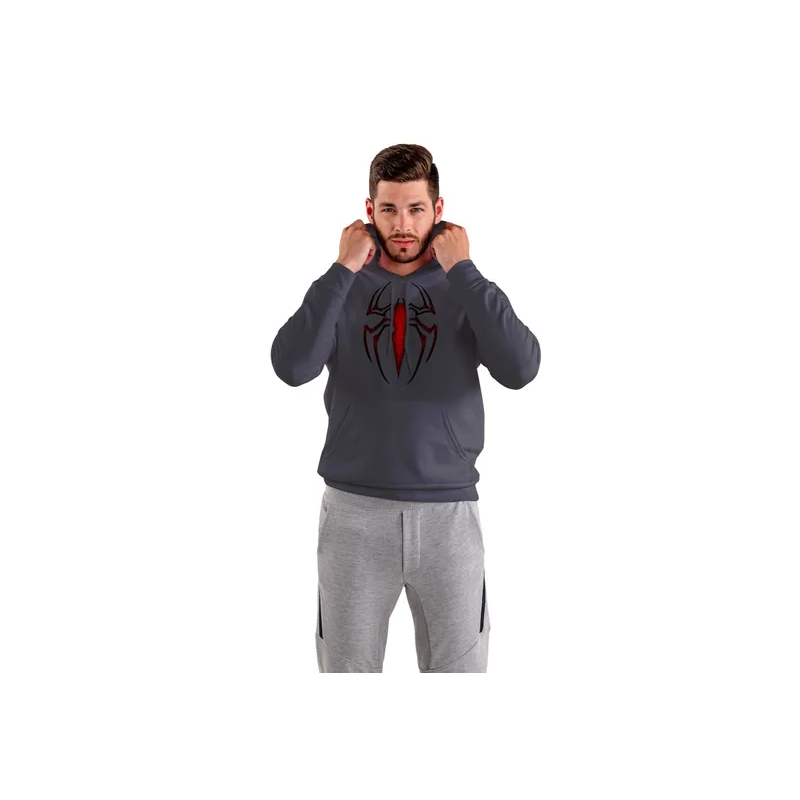 Generic SC Printed Spider Hoodie Spiderman Super Hero Pullover Sweatshirt Hoodie top For Unisex Men & Women