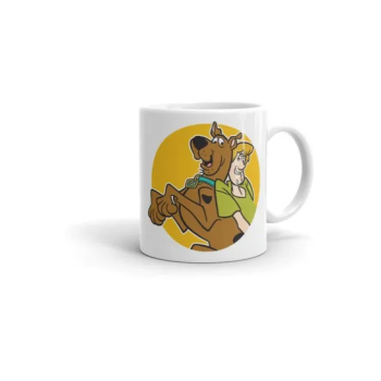 Generic Scooby Doo Printed Mug White/Brown/Yellow Standard