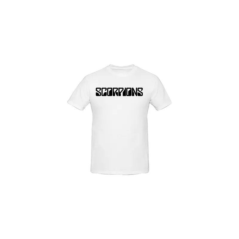 Generic Scorpions Logo.Svg Printed Cotton Short Sleeve T-Shirt White