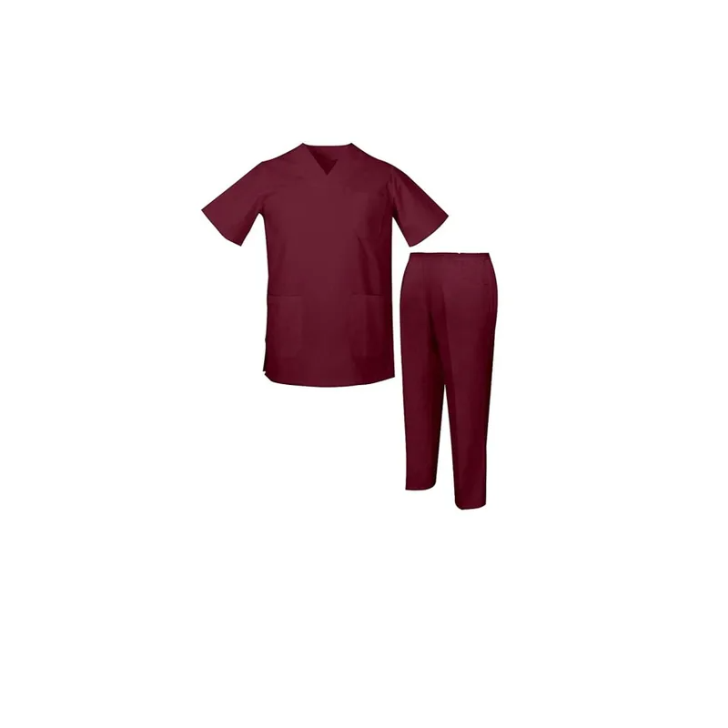 Generic Scrub Suit Set for Unisex, Medical Uniform, Nurse Uniform Set Women and Men’s V-Neck Stretch Scrub Set