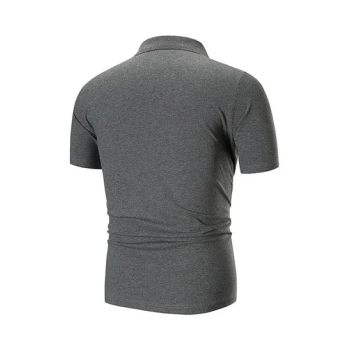 Generic Short Sleeves Polo T-shirt Grey