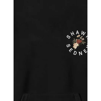 Generic Shawn Mendes Printed Hoodie, Black/White
